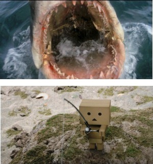 「よつばと！」×「ジョーズ」