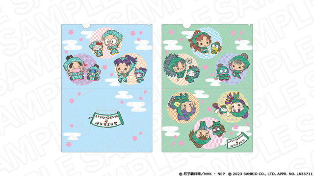 「忍たま乱太郎」×サンリオキャラクターズ POP UP STORE inロフト「A4クリアファイルセット」（C）尼子騒兵衛／NHK ・ NEP（C）2023 SANRIO CO., LTD. APPR. NO. L636711