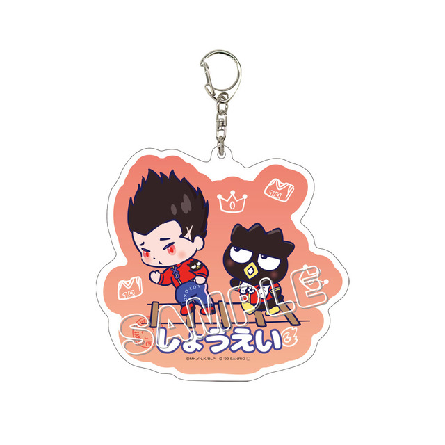 ブルーロック×サンリオキャラクターズ「デカアクリルキーホルダー」各1,210円（税込）（C）金城宗幸・ノ村優介・講談社／「ブルーロック」製作委員会 （C）2023 SANRIO CO.,LTD.L