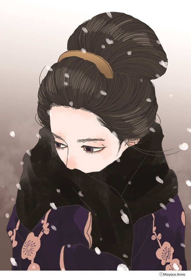 「安野モヨコ展『ANNORMAL』」『雪道』 2023年　※本展初展示