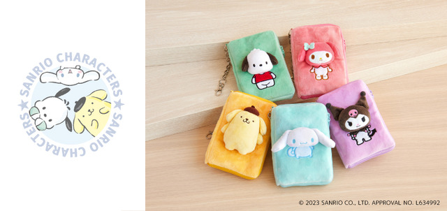 サンリオキャラクターズ「推守アクスタポーチ」各2,420円（税込）（C）2023 SANRIO CO., LTD. APPROVAL NO.L634992