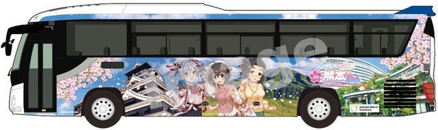 「アイドルマスター シンデレラガールズ　in熊本」ラッピングバスデザイン（イメージ）（C）THE IDOLM@STER&（C）Bandai Namco Entertainment Inc.