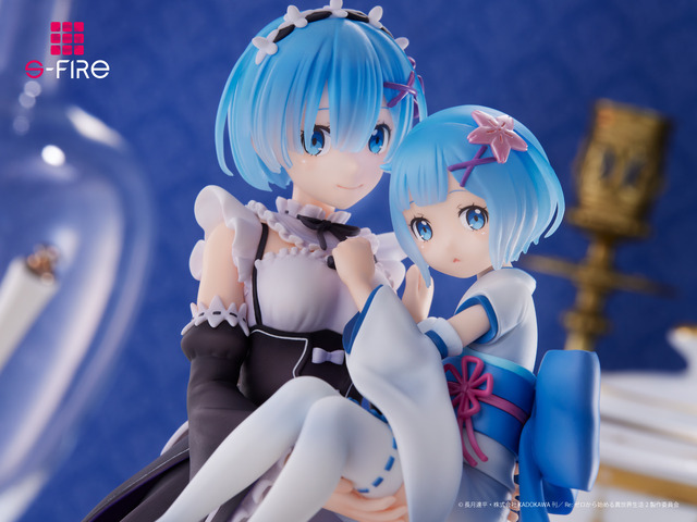 Re:ゼロから始める異世界生活 フィギュア レム＆幼少期レム(C)長月達平・株式会社KADOKAWA刊／Re:ゼロから始める異世界生活2製作委員会