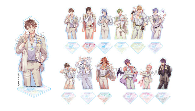 BIGアクリルスタンド 1st anniversary ver.／各1,650円／全12種(C)2022-2023 PINKCORE NU: Carnival