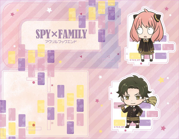 SPY×FAMILY とじコレ アクリルブックエンド B アーニャ＆ダミアン（C）遠藤達哉/集英社・SPY×FAMILY製作委員会