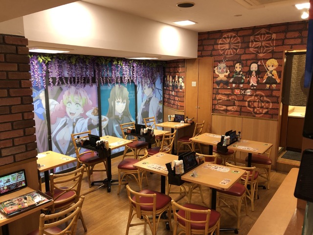 TVアニメ『鬼滅の刃』×牛丼チェーン「すき家」コラボ 東池袋店（C）吾峠呼世晴／集英社・アニプレックス・ ufotable