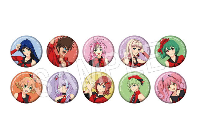 「マクロス40周年がとまらない」マクロス40周年がとまらない　トレーディング缶バッジ（全10種）（C）1982,1994,2015,2021 BIGWEST（C）2007 BIGWEST/MACROSS F PROJECT・MBS