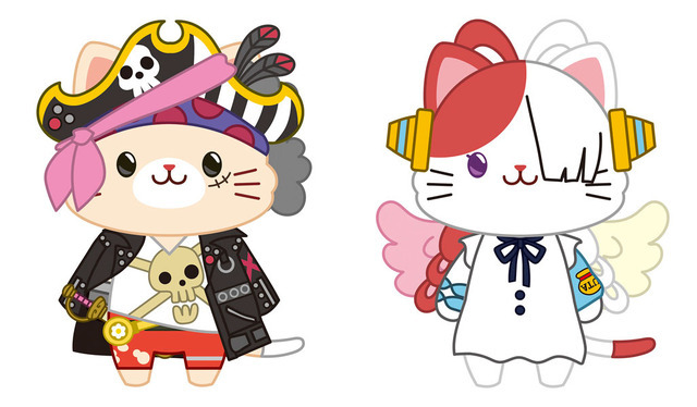 「ONE PIECE withCAT アイマスク付きぬいぐるみキーホルダー」各2,420円（税込）（C）尾田栄一郎／2022「ワンピース」製作委員会