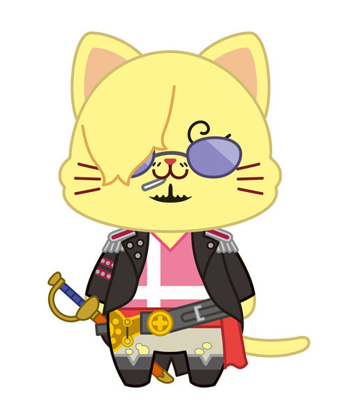 「ONE PIECE withCAT アイマスク付きぬいぐるみキーホルダー サンジ」2,420円（税込）（C）尾田栄一郎／2022「ワンピース」製作委員会