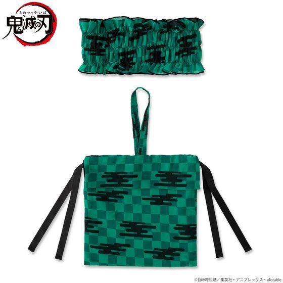 「鬼滅の刃 リラクシングウェアシリーズ 第1弾 巾着型バッグ＆ヘアバンドセット」4,400円（税込）（C）吾峠呼世晴／集英社・アニプレックス・ufotable