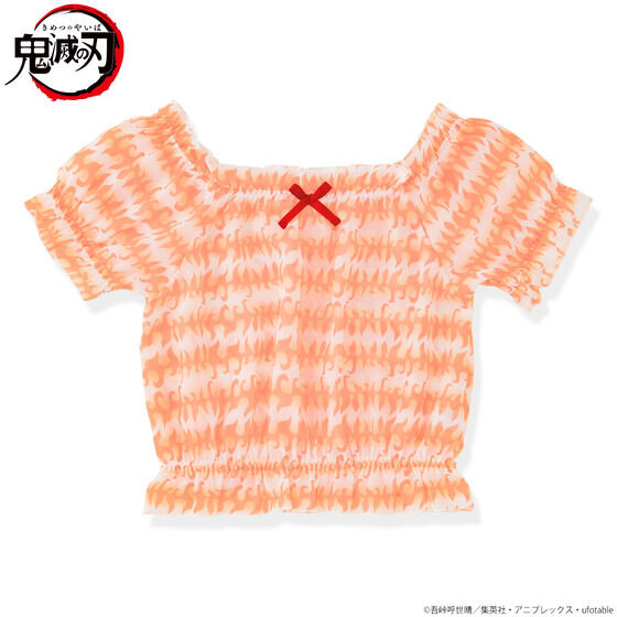 「鬼滅の刃 リラクシングウェアシリーズ 第2弾 オフショルダートップス」各4,400円（税込）（C）吾峠呼世晴／集英社・アニプレックス・ufotable