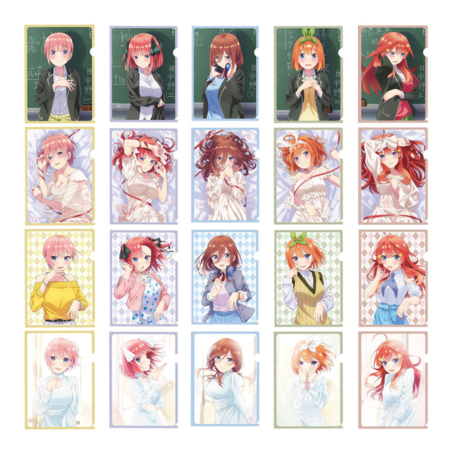 映画 五等分の花嫁／描き下ろしクリアファイル4枚セット（C） 春場ねぎ・講談社／映画「五等分の花嫁」製作委員会