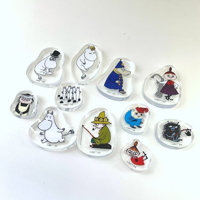 『ムーミン』の「ゆらゆらアクリルフィギア」（C）Moomin Characters