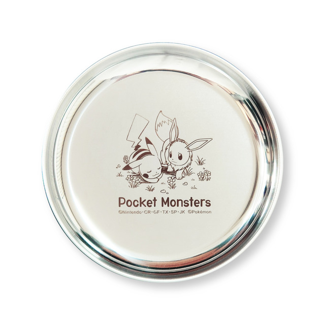 マリモクラフト「ステンレスプレート  ピカチュウ＆イーブイ  ポケモン」（C）Nintendo･Creatures･GAME FREAK･TV Tokyo･ShoPro･JR Kikaku（C）Pokémon