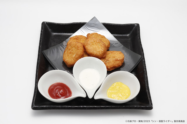 「エヴァンゲリオン×シン・仮面ライダー酒場」SHOCKERオーグナゲット（C）カラー（C）石森プロ・東映/2023「シン・仮面ライダー」製作委員会