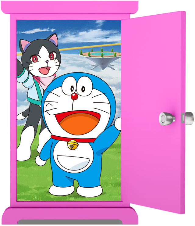 「ハッピーセット『ドラえもん』」どこでもドアと写真を撮ろう！プレゼントキャンペーン（C）Fujiko-Pro, Shogakukan, TV-Asahi, Shin-ei,and ADK 2023