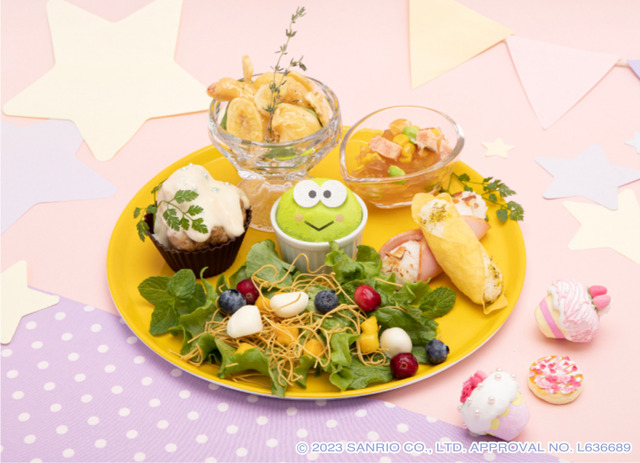 はぴだんぶい わいわいクッキングカフェ「はぴだんぶいのアフタヌーンティー？」（C）2023 SANRIO CO., LTD. APPROVAL NO. L636689