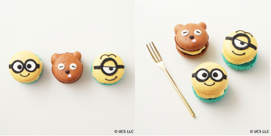 「MINIONS HAPPY SWEETS SHOP」キャラクタートゥンカロン（C）Universal City Studios LLC. All Rights Reserved.