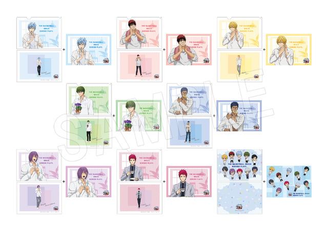 『黒子のバスケ』モーニングルーティンAJ23グッズ　A3クリアファイル&ランチョンマットセット（C）藤巻忠俊／集英社・黒子のバスケ製作委員会（C）黒子のバスケ」アニメ10周年プロジェクト