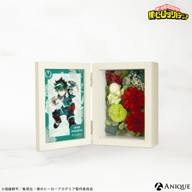 TVアニメ『僕のヒーローアカデミア』 “Flower of Heroes” オリジナルグッズ「緑谷出久 プリザーブドフラワー」（C）堀越耕平／集英社・僕のヒーローアカデミア製作委員会
