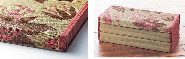 ベルメゾン「畳んで収納できるウレタン入りい草ごろ寝マット」（C）Moomin Characters