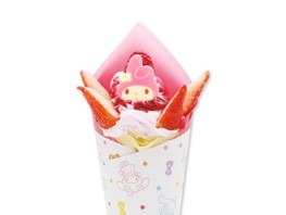 「サンリオピューロランド」マイメロディのダブルベリークレープ（C）2023 SANRIO CO., LTD. TOKYO, JAPAN 　著作 株式会社サンリオ