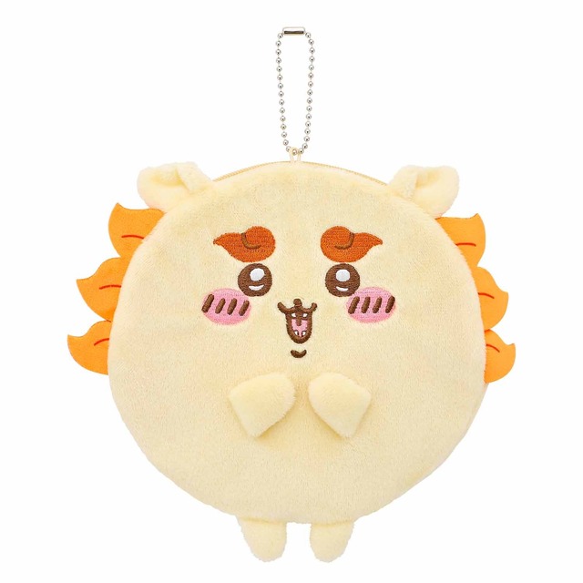 「ちいかわくじ もちっとふわっとコレクション」D賞:まんまるポーチ シーサー（C）nagano / chiikawa committee