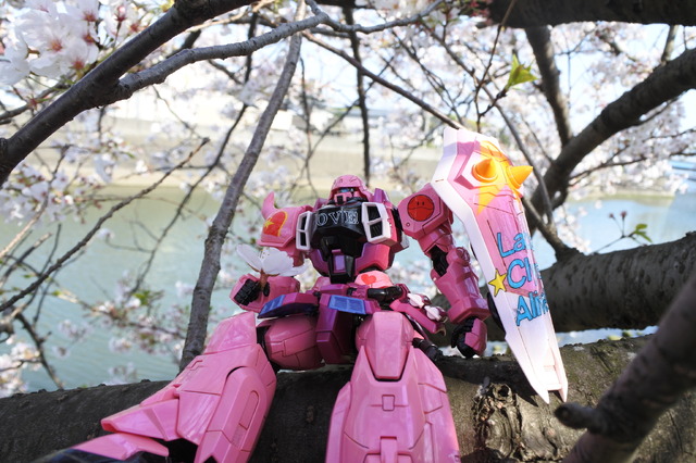 「MG 1/100 ガンダムベース限定 ザクウォーリア(ライブコンサート Ver.)」制作・撮影：降月海弥