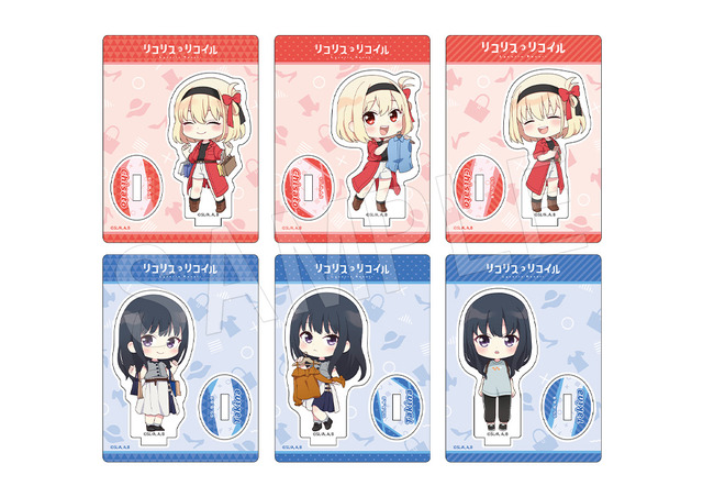 リコリス・リコイル　トレーディングアクリルスタンド（全6種）（C）Spider Lily／アニプレックス・ABCアニメーション・BS11