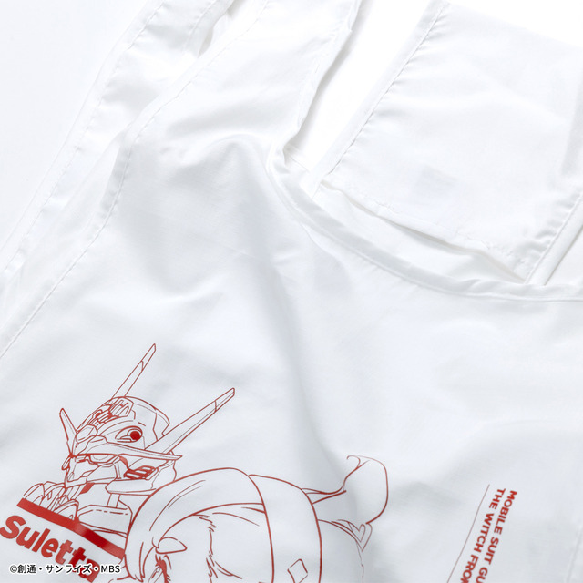 「STRICT-G『機動戦士ガンダム水星の魔女』 リップストップ パッカブルバッグ」（C）創通・サンライズ・MBS