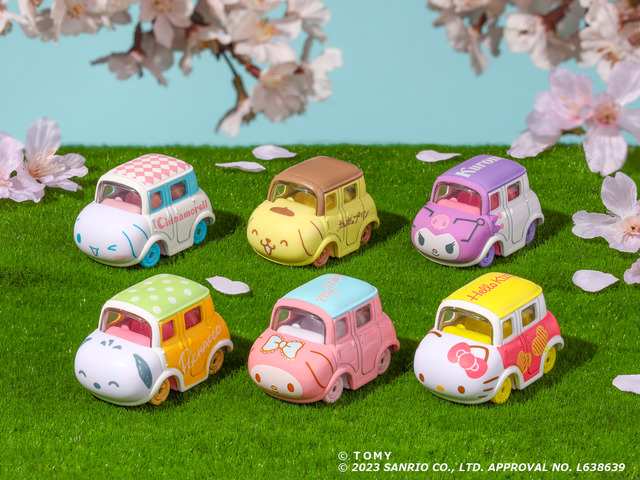 「ドリームトミカ サンリオキャラクターズコレクション 3」全6種登場（C）ＴＯＭＹ（C）2023 SANRIO CO., LTD. APPROVAL NO. L638639