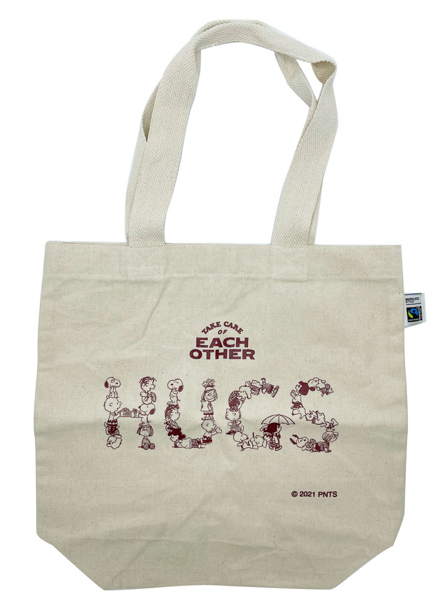 「LOVE LOVE スヌーピー展～Take Care with Peanuts～」Each Other フェアトレードコットントート（C）2023 Peanuts Worldwide LLC