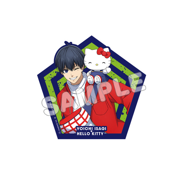「ブルーロック×サンリオキャラクターズ」ステッカー（C）金城宗幸・ノ村優介・講談社／「ブルーロック」製作委員会（C）2023 SANRIO CO.,LTD.（L）