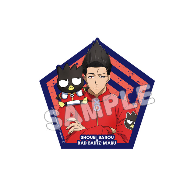 「ブルーロック×サンリオキャラクターズ」ステッカー（C）金城宗幸・ノ村優介・講談社／「ブルーロック」製作委員会（C）2023 SANRIO CO.,LTD.（L）