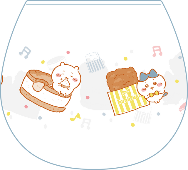 ちいかわ×ファミリーマート。スタンプキャンペーンで当たる（C）nagano / chiikawa committee「オリジナルグラス」