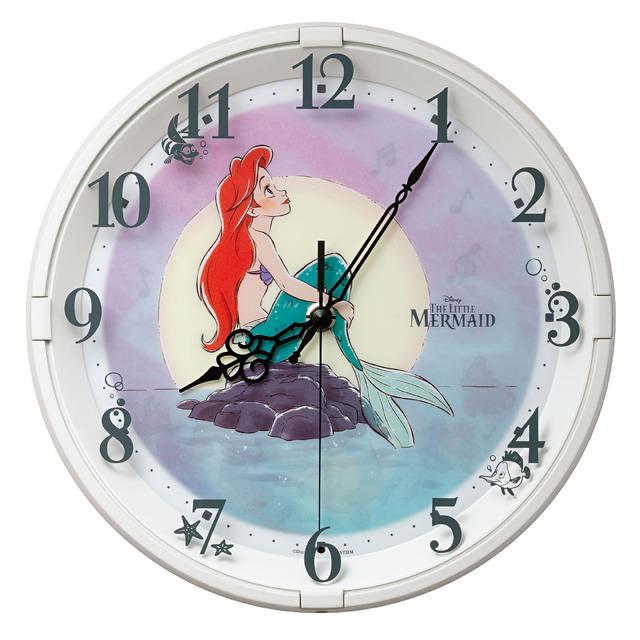 「掛時計M817/アリエル」（C）Disney