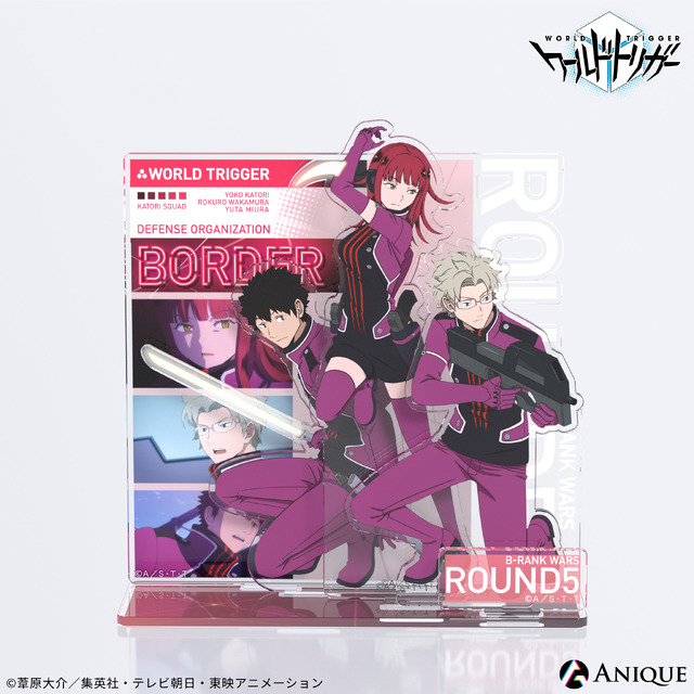 『ワールドトリガー』香取隊 ジオラマアクリルスタンド（C）葦原大介／集英社・テレビ東京・東映アニメーション