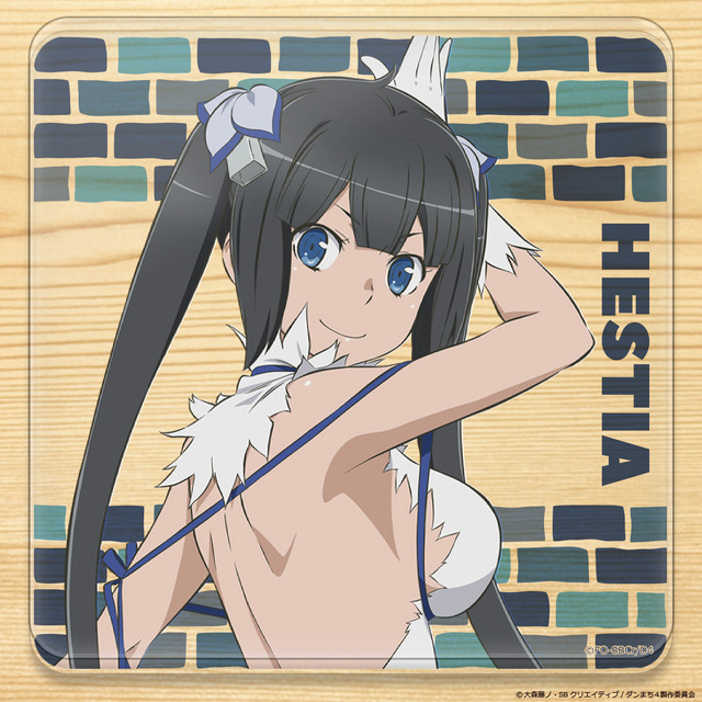 「アクリルコースター」880円（税込）（C）大森藤ノ・SBクリエイティブ/ダンまち4製作委員会