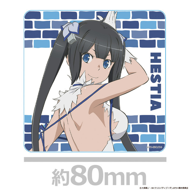 「アクリルコースター」880円（税込）（C）大森藤ノ・SBクリエイティブ/ダンまち4製作委員会