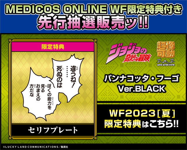 MEDICOS ONLINE SHOP「ワンダーフェスティバル2023[夏]」限定特典付き先行抽選販売（C）LUCKY LAND COMMUNICATIONS／集英社
