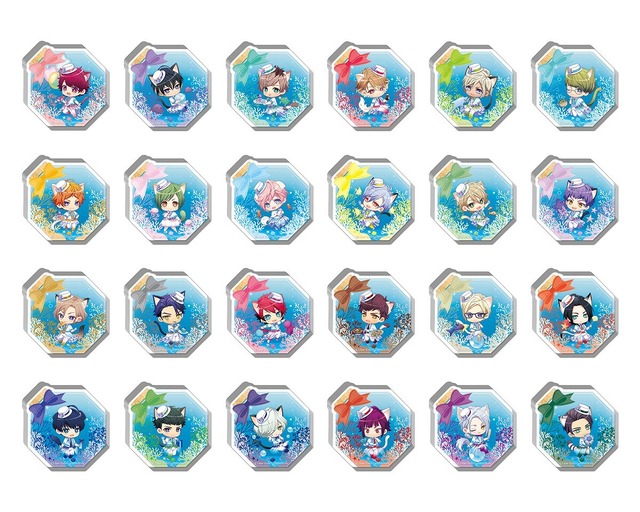 「A3! in NAMJATOWN A MARINE BANQUET」アクリルブロック (全24種)（C）Liber Entertainment Inc. All Rights Reserved.（C）Bandai Namco Amusement Inc.