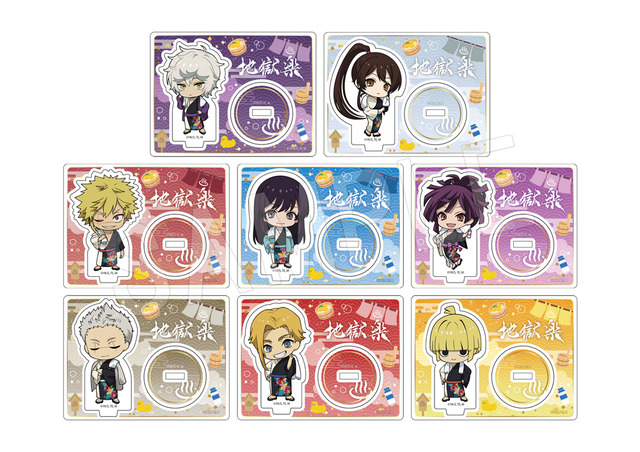 「『地獄楽』×極楽湯・RAKU SPA」コラボ企画 トレーディングアクリルスタンド ミニキャラver.（全8種） 画像（C）賀来ゆうじ／集英社・ツインエンジン・MAPPA