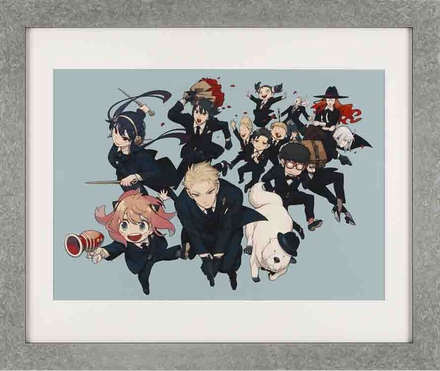 「SPY×FAMILY展」額装高精細デジタルカラー描きおろしキービジュアル（受注注文商品）33,000円（税込）+送料（C）遠藤達哉／集英社