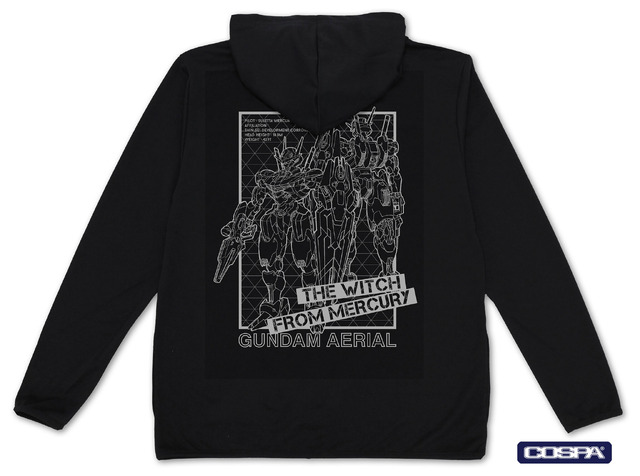 「ガンダム・エアリアル 薄手ドライパーカー」6,380円（税込）（C）創通・サンライズ・MBS