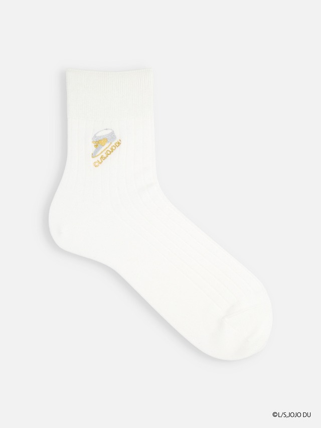 『ジョジョの奇妙な冒険　ダイヤモンドは砕けない』×Tabioコラボ刺繍ソックス「空条承太郎メンズ」（C）LUCKY LAND COMMUNICATIONS/集英社・ジョジョの奇妙な冒険DU製作委員会