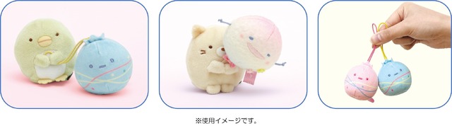 「すみっコぐらしコレクション　～すみっコ縁日～」すみっこものてのりぬいぐるみ使用イメージ（C）2023 SAN-X CO., LTD. ALL RIGHTS RESERVED.