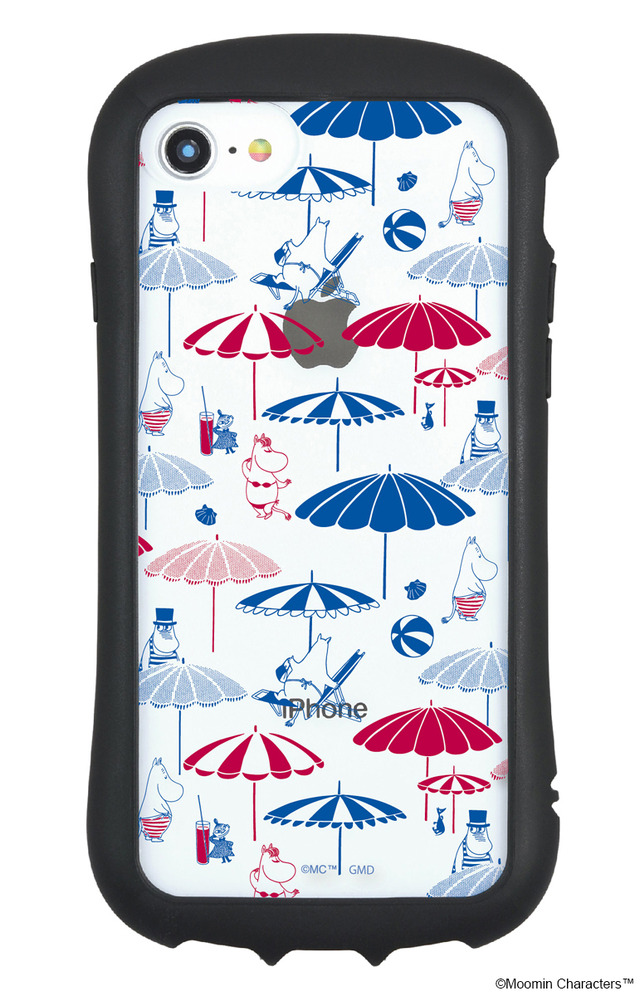 ムーミン「RIVIERA」シリーズの「iPhoneSE/8/7/6s/6対応ハイブリッドクリアケース」（C）Moomin Characters