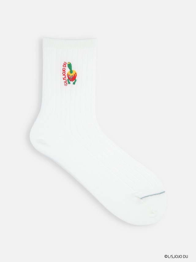 『ジョジョの奇妙な冒険　ダイヤモンドは砕けない』×Tabioコラボ刺繍ソックス「パール･ジャム（トニオ・トラサルディー）レディース」（C）LUCKY LAND COMMUNICATIONS/集英社・ジョジョの奇妙な冒険DU製作委員会