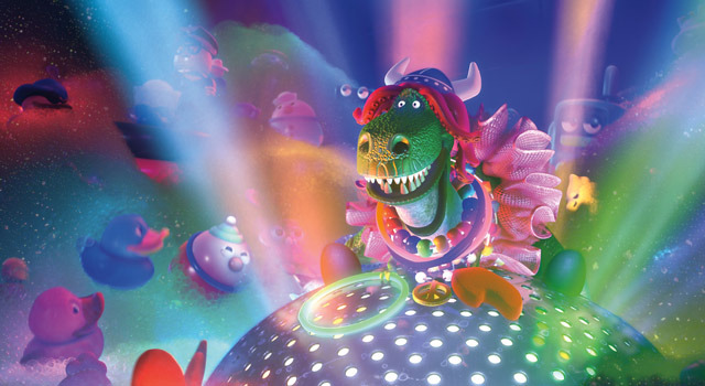 「レックスはお風呂の王様」 - (C) Disney/ Pixar