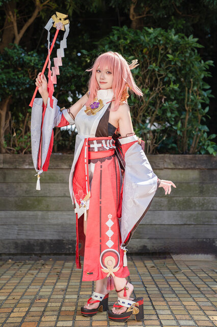 八重神子『原神』／海月うに（@_kurage_uni）